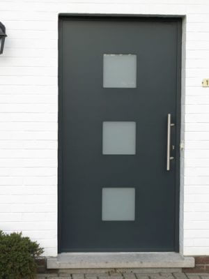 Aluminium voordeur met paneel